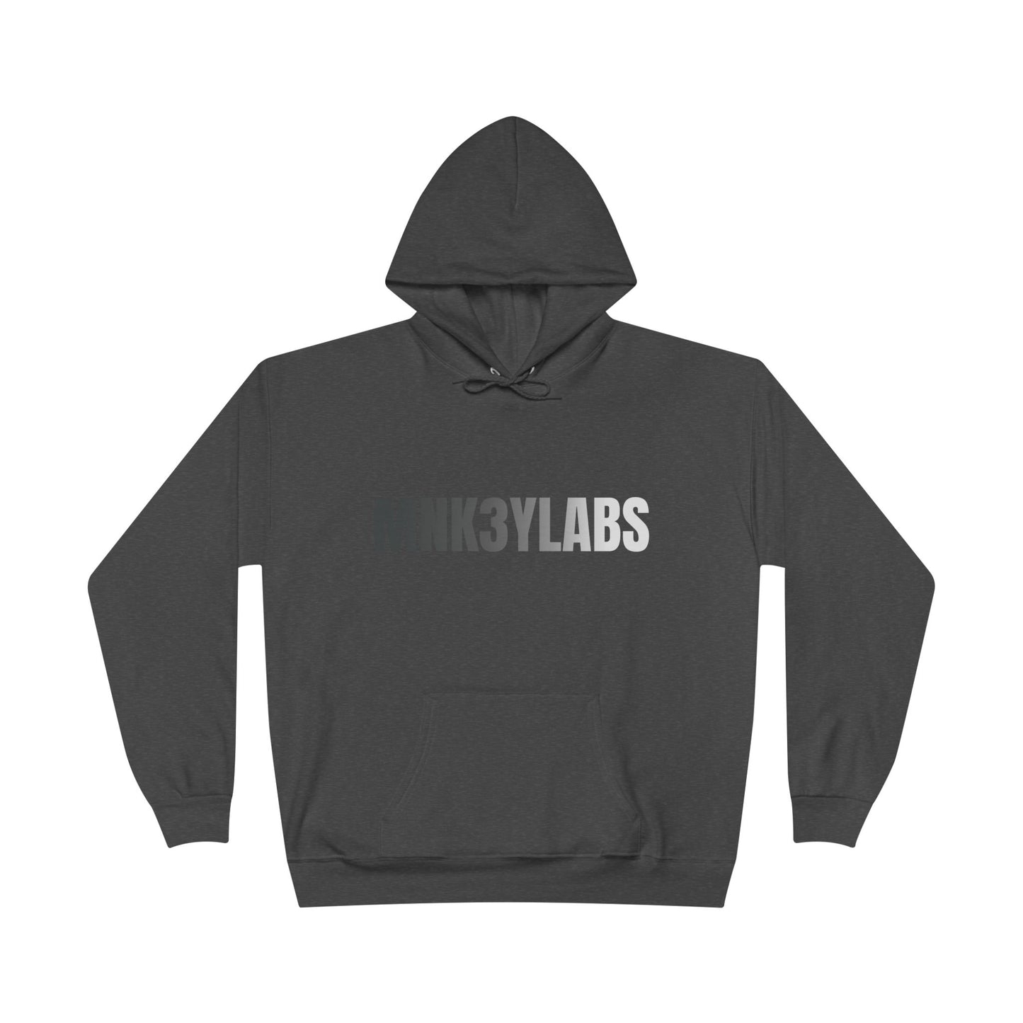 MNK3YLABS Grey Gradient LOGO Hoodie.