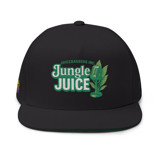Jungle Juice Embroidered Flat Bill Cap