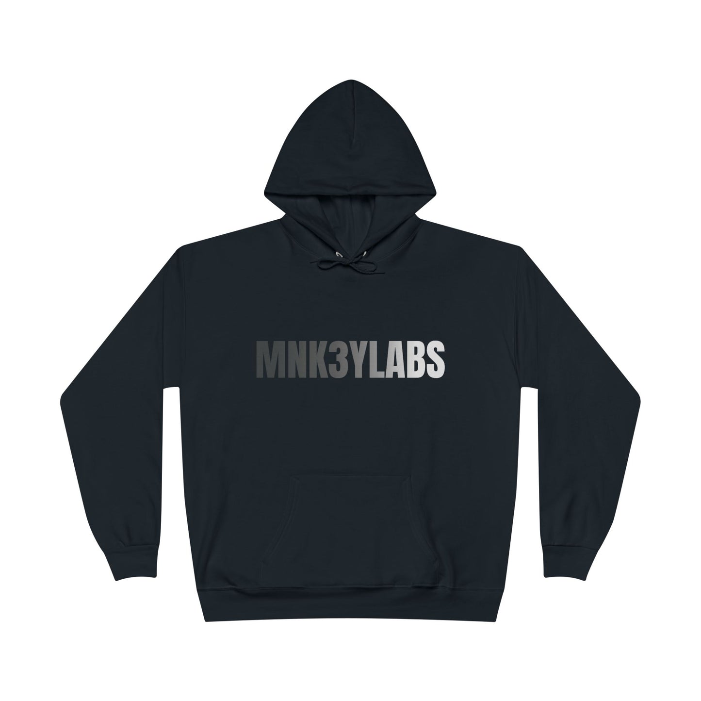 MNK3YLABS Grey Gradient LOGO Hoodie.