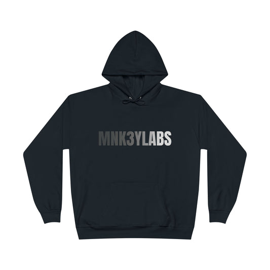 MNK3YLABS Grey Gradient LOGO Hoodie.