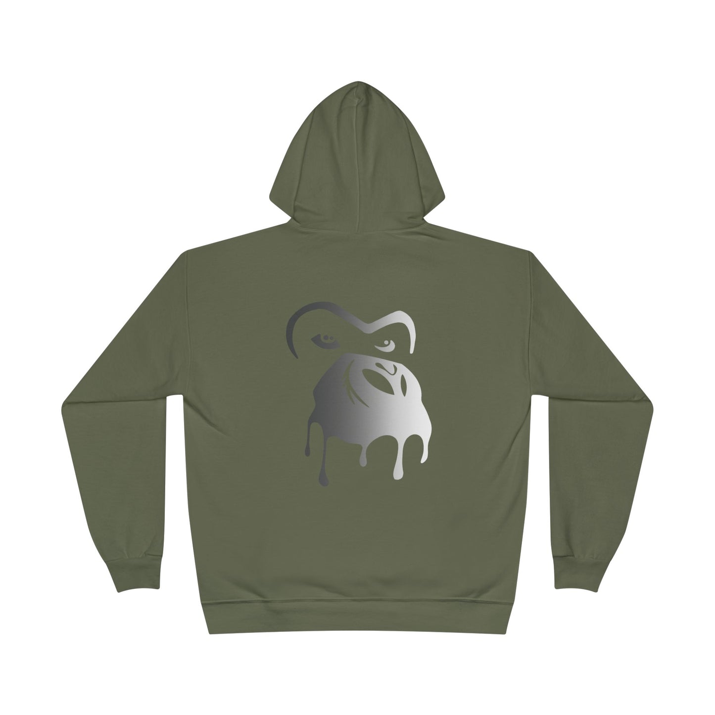 MNK3YLABS Grey Gradient LOGO Hoodie.