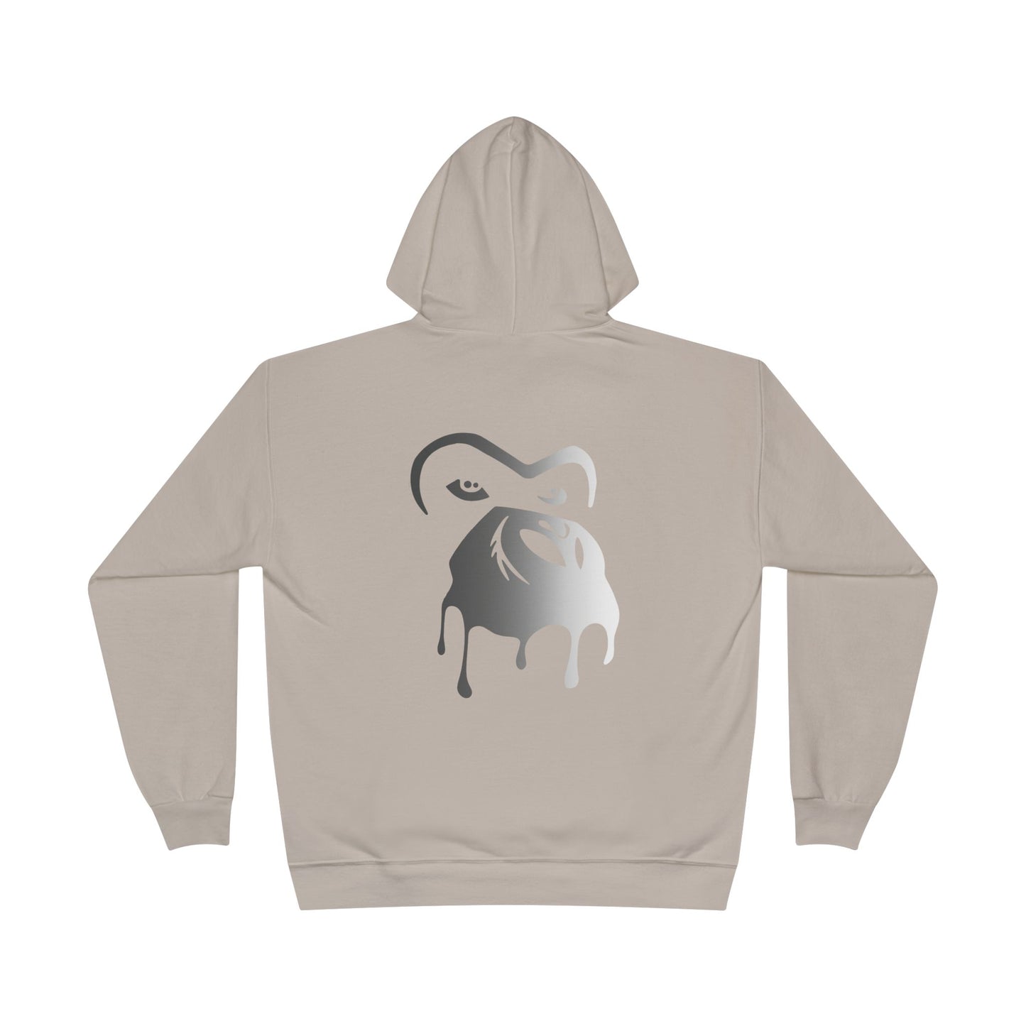 MNK3YLABS Grey Gradient LOGO Hoodie.