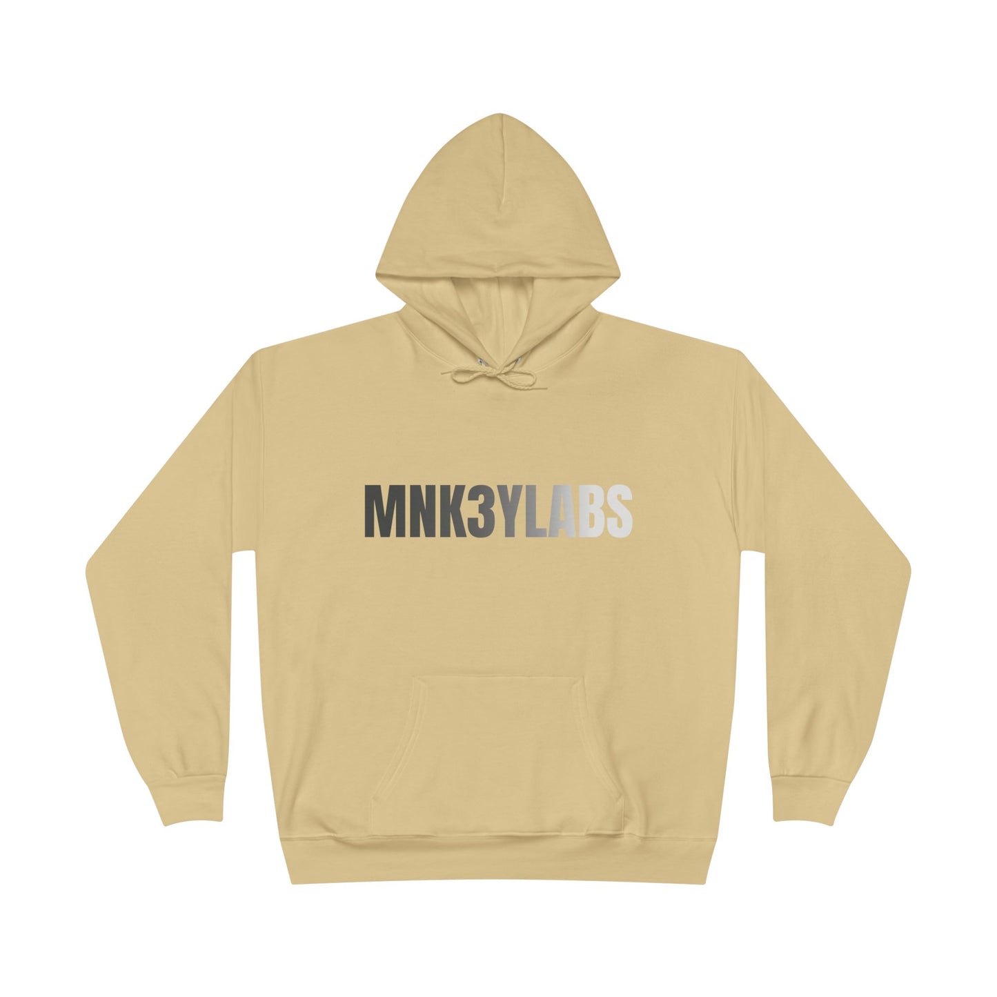 MNK3YLABS Grey Gradient LOGO Hoodie.