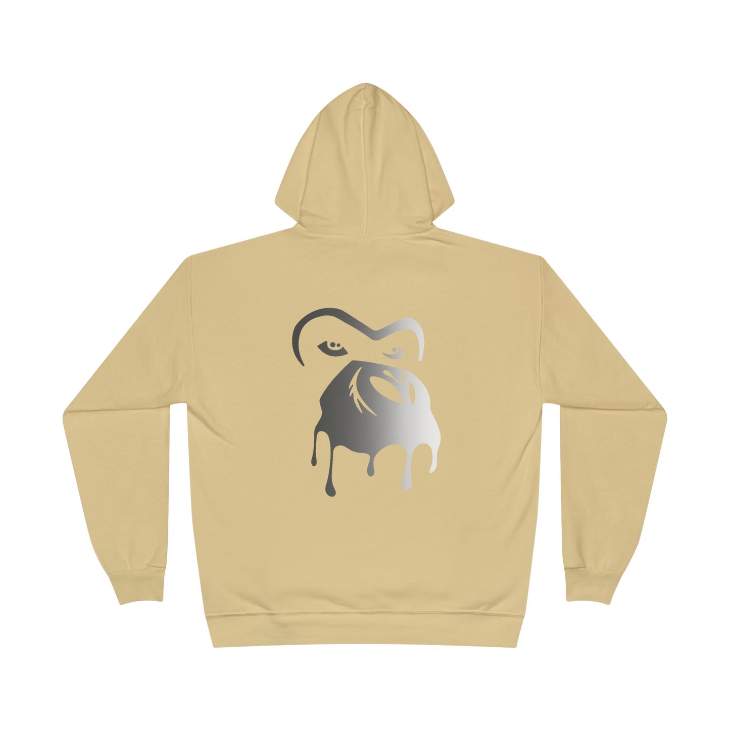 MNK3YLABS Grey Gradient LOGO Hoodie.