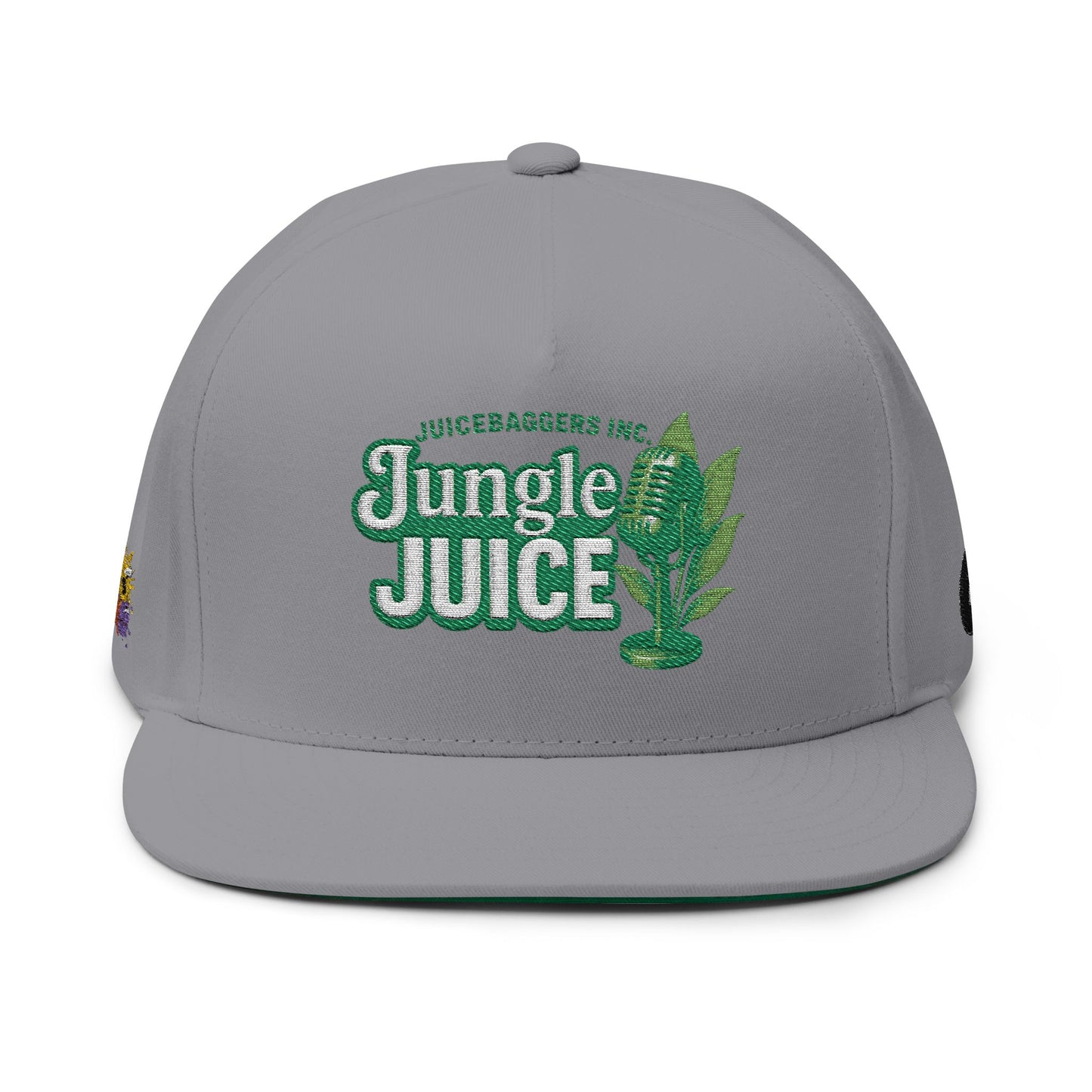 Jungle Juice Embroidered Flat Bill Cap