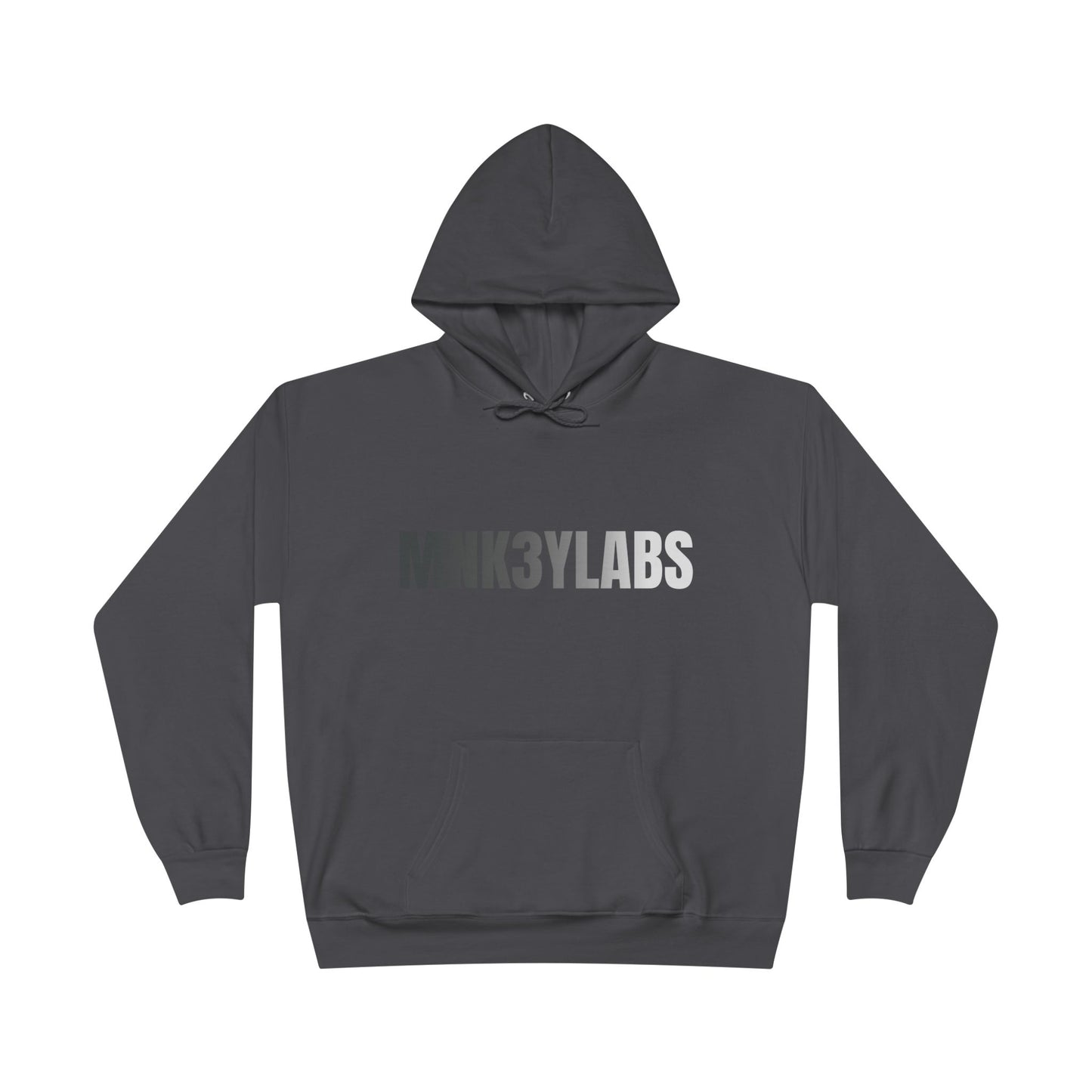 MNK3YLABS Grey Gradient LOGO Hoodie.