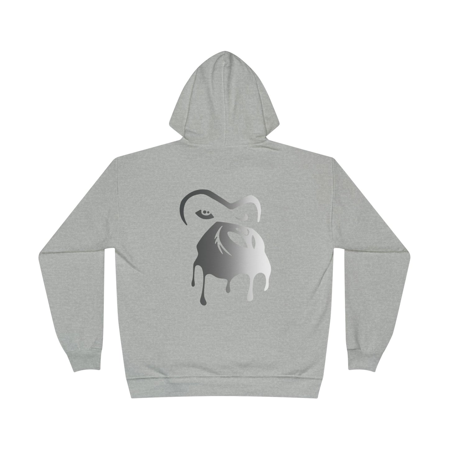 MNK3YLABS Grey Gradient LOGO Hoodie.