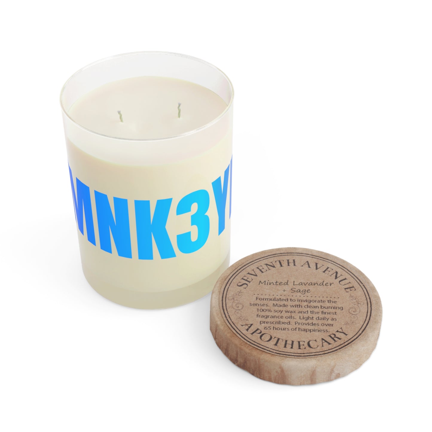 MNK3YLABS - Premium Scented Candle - Full Glass, 11oz