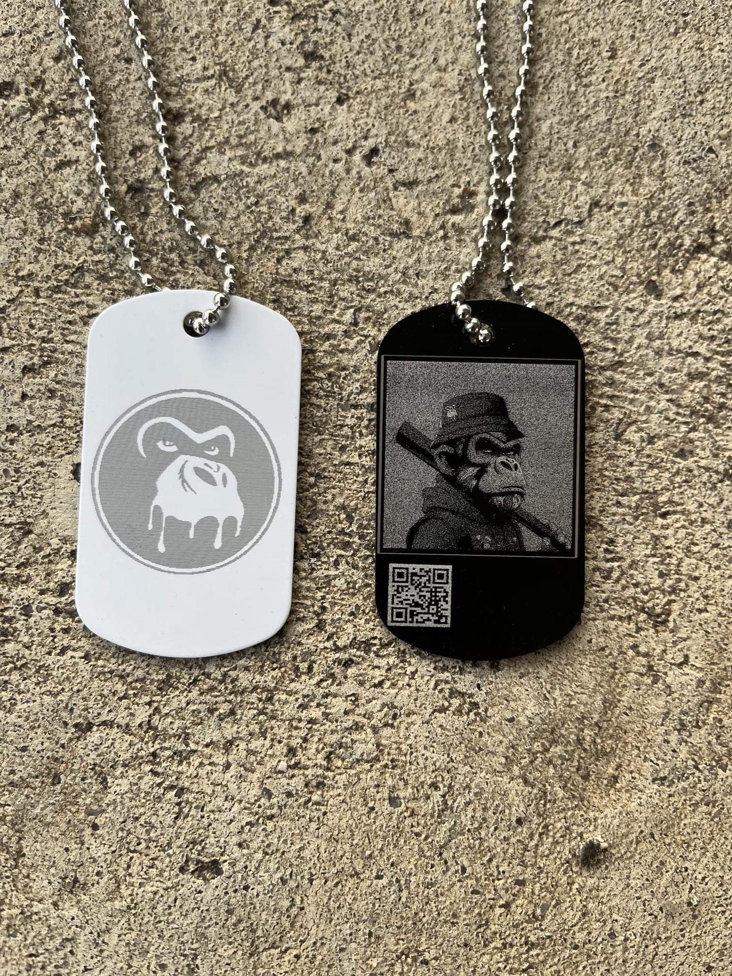 MNK3YS Laser Engraved Dog Tags