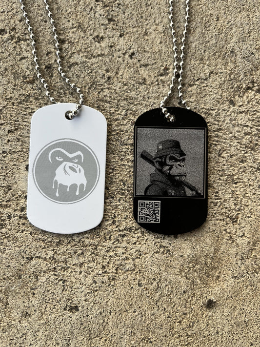 MNK3YS Laser Engraved Dog Tags